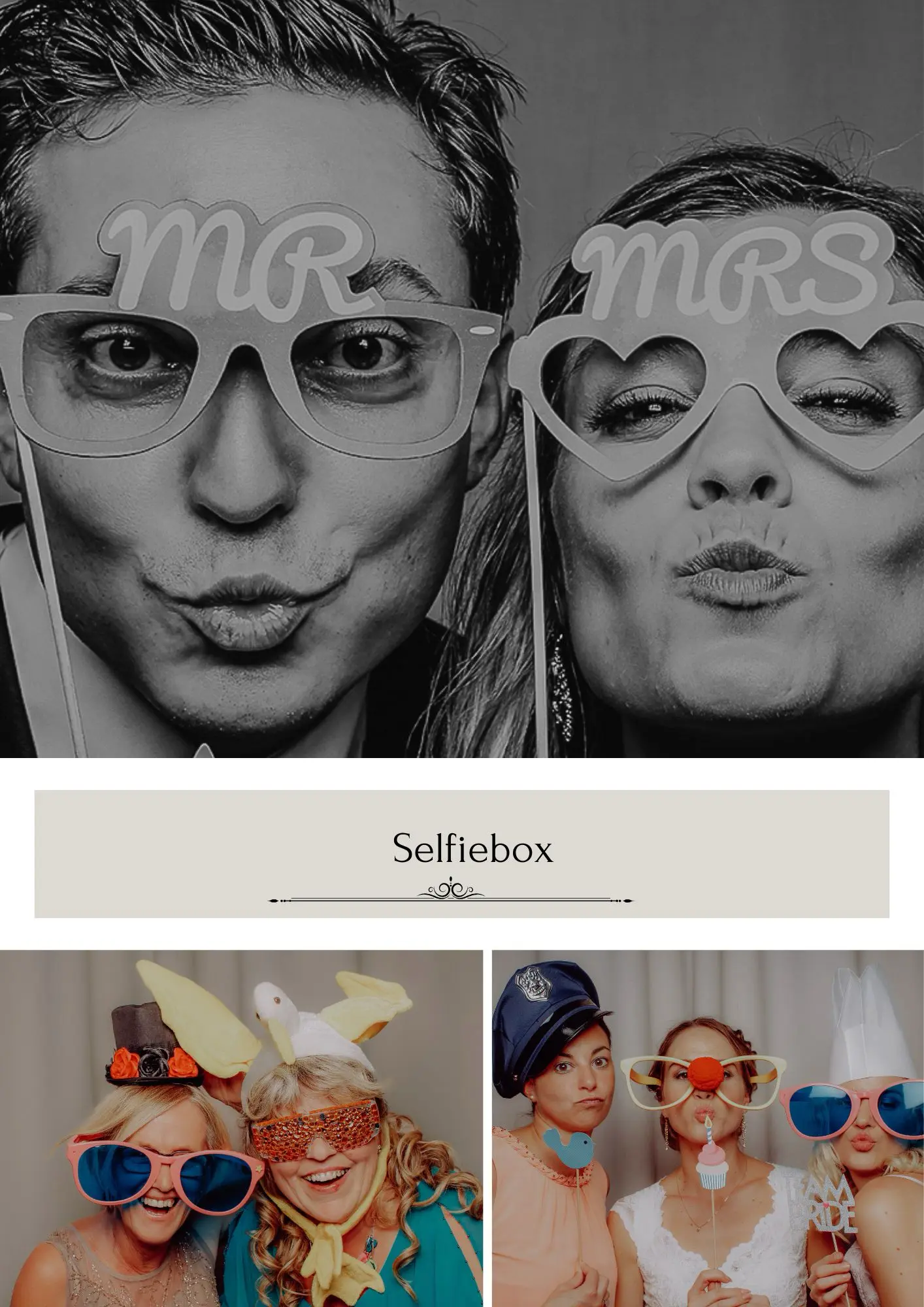 Selfiebox Highlight auf eurer Hochzeit