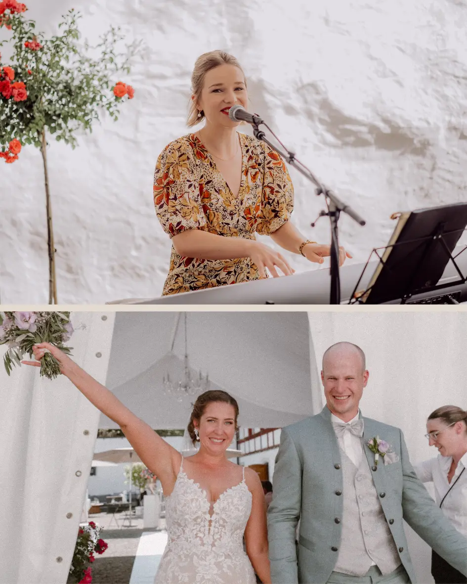 Hochzeitssängerin Cleomusic.ch und Auszug Brautpaar