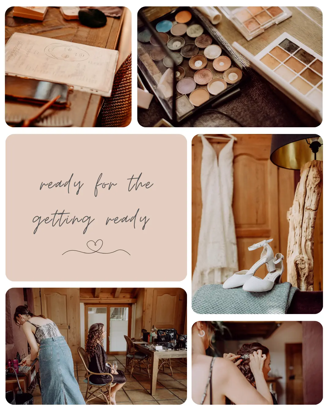 Getting ready Hochzeit